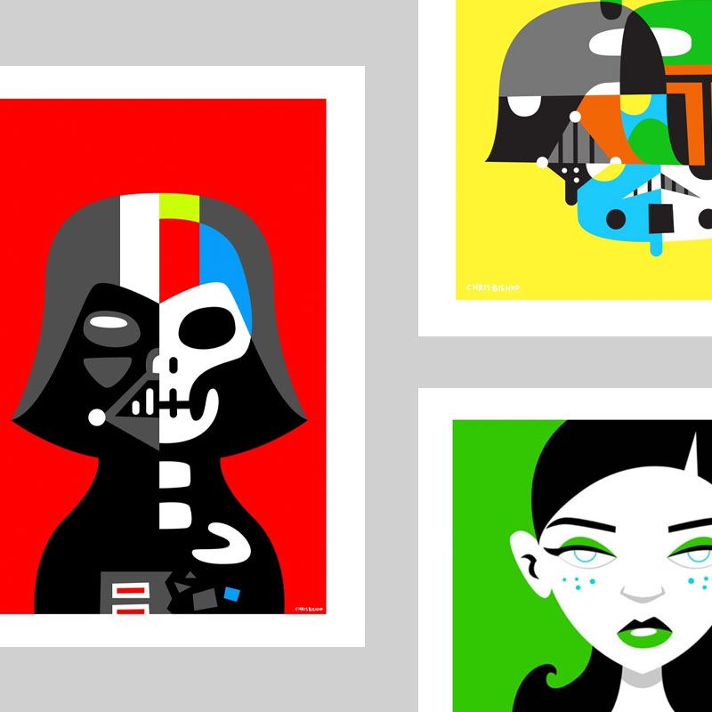 Pop art and pop culture prints