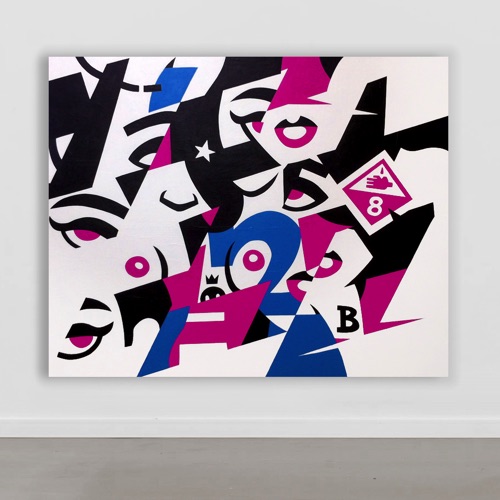 Abstract chaotic girl parts